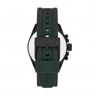  Decker Chronograph Silicone Watch - Black 