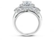 Silver ring "1000 Crystals"